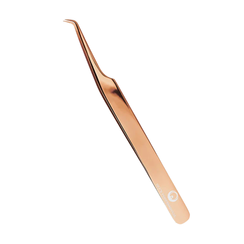 Pinzas para extensiones de pestañas; DLUX Golden Rose Tweezer