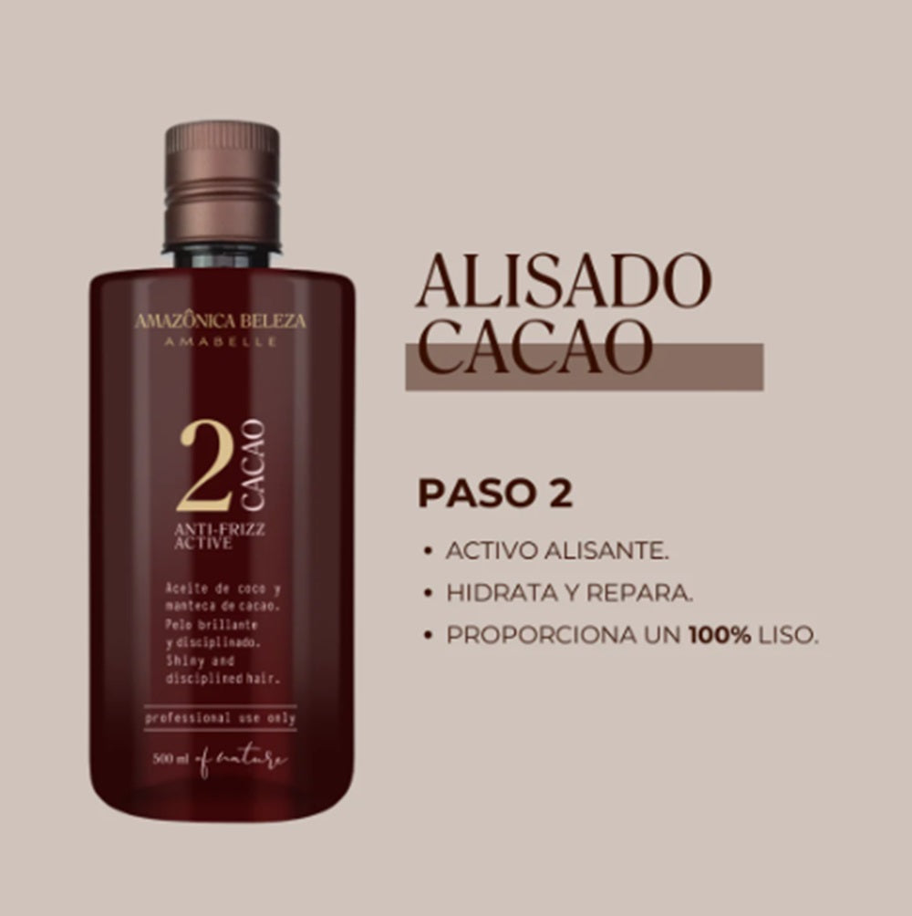 Kit Alisado o Keratina de Cacao, Para Pelo Bien Tratado